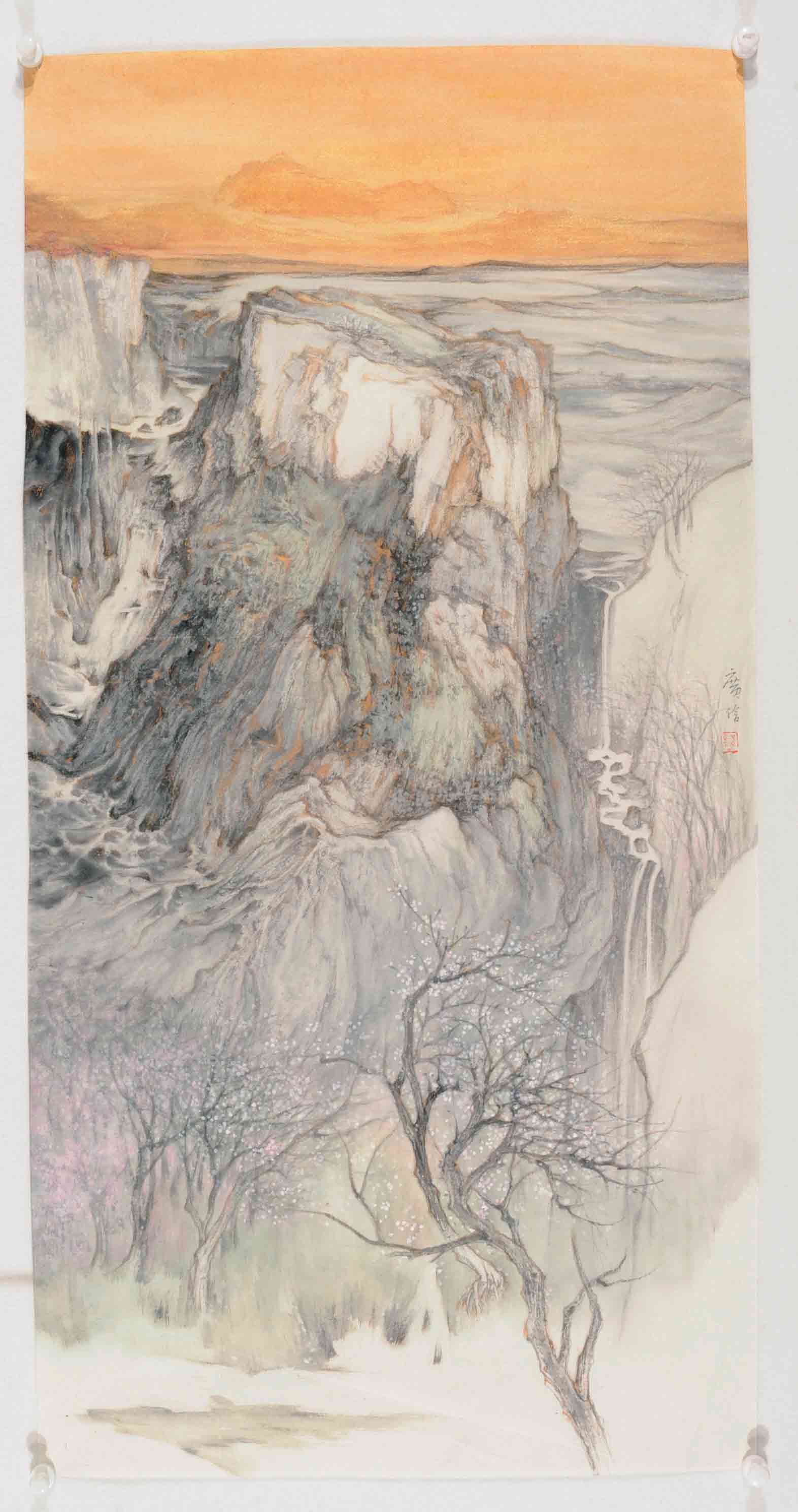 钱广信-山水桃花源-138cm×70.jpg